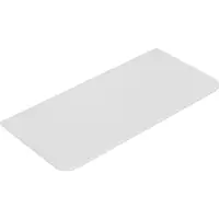 Mueller Roundy topblad met afgeronde hoeken 80x48cm wit mat