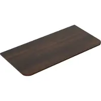 Mueller Rounda topblad met afgeronde hoeken 120x48cm eiken donker