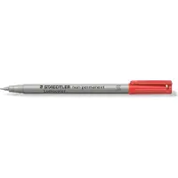 Staedtler Lumocolor 311-2 Niet permanente overheadmarker 97% gerecycled Ronde punt Viltstift 0,4 mm Rood Navulbaar