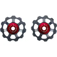 Bbb Cycling Aluminium Keramische Derailleurwieltjes Shimano, Campagnolo & SRAM - 9-speed, 10-speed, 11-speed, 12-speed - Duurzaam - Grijs - 11T - AluBoys Ceramic 11T BDP-22