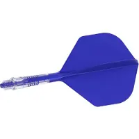 Cuesoul ROST T19 Integrated Dart Flights Small Standard Wing Carbon Blue - Dart Flights