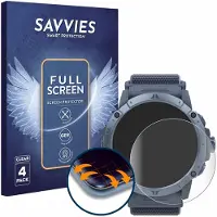 Savvies - Screenprotector voor Coros Vertix 2S - Folie Beschermfolie transparant volledig dekking 4 Stuks