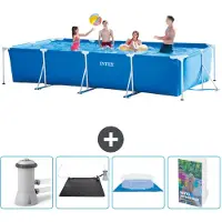 Intex Rechthoekig framezwembad - 450x220x84 cm - 5-delig - SCB126