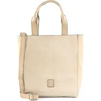 Fredsbruder Leren Schoudertas Kelia Shopper Beige