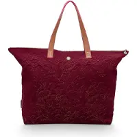 Pip studio Draagtas Velvet Quiltey Days Tote Bag Red