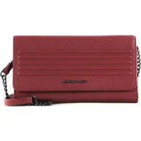 Mandarina Duck Leren Schoudertas Avondtas I-Con Wallet Bag Rumba Red Donkerrood
