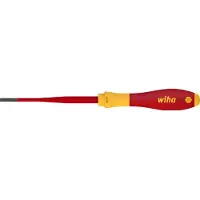 Wiha Schroevendraaier SoftFinish electric slimFix sleufkop 5,5 x 125 mm op blisterverpakking - 39562
