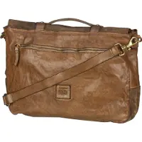 Campomaggi Leren Afzonderlijke gevallen Business tas Carrier Bag Verde Militare Olijfgroen