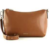 Mandarina Duck Leren Schoudertas Luna Crossover Caramel Cafe Bruine