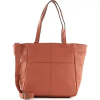 Fredsbruder Leren Schoudertas Pruvia Shopper Light Rust Terracotta