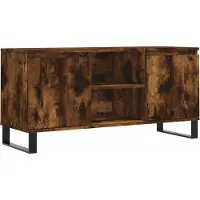 vidaXL Tv-meubel 104x35x50 cm bewerkt hout gerookt eikenkleurig