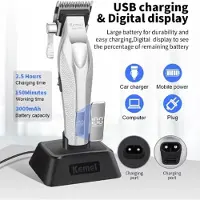 Kemei Hair Clipper KM-1798 Tondeuse Professionele haarsnijmachine Elektrische tondeuse 9000 RPM Trimmers Verstelbare tondeuse Mannen
