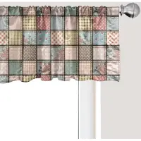 Abakuhaus Shabby Flora Raamvalletje, Gordijnvalletje voor Keuken en Slaapkamer met Tunnelzoom, 137 cm x 30 cm, Multicolor
