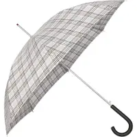 Doppler Paraplu Carbonsteel Long AC Karo Grey Grijs Veelkleurig