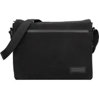 Jost Vaxholm Aktetas Messenger Leer 38 cm Laptop compartiment black