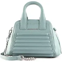Mandarina Duck Leren Handtas Schoudertas I-Con Crossover Mistral Blauwgrijs