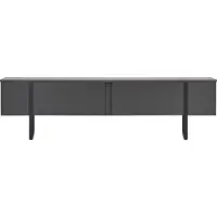 Skye Decor , TV-standaard van hoge kwaliteit, antraciet & zwart, 180 x 50 x 30 cm | 100% melaminecoating op spaanplaat, 18 mm dik | Modern, industrieel design voor uw huis.
