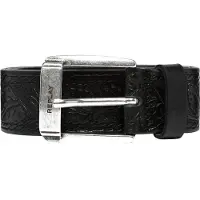 Replay Leren Riem Belt W110 Black Zwart