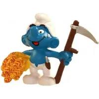Schleich De smurfen, boer smurf (+/-5cm), merk : nr. 20145