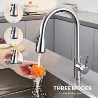 CECIPA MAX Keukenkraan Uittrekbaar - 2 Functies （Waterstraalmodus + douchemodus）- 360° Draaibaar - RVS - Mengkraan Keuken - Chroom