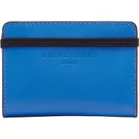 Liebeskind berlin Leren Kaarthoes Paper Bag Carter Cardholder Pool Blauw