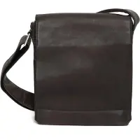 Harold's Leer schoudertas Campo Crossbag Brown donkerbruin