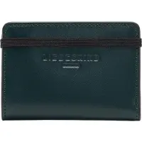 Liebeskind berlin Leren Kaarthoes Paper Bag Carter Cardholder Mystic River Donkergroen