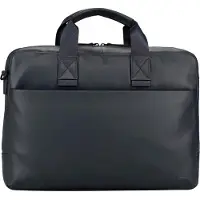 Jost Leren laptoptas business tas met laptopvak Tromsoe Business Bag Blue donkerblauw