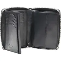 Esquire Portemonnee Silk 02 Zip Around Wallet Black Zwart
