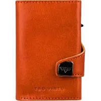 Tru Virtu Leren Kaarthoes Click & Slide Wallet Florence Cognac / Gold Bruine Veelkleurig