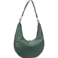 Mandarina Duck Schoudertas Mellow Leather Hobo Bag Dark Forest Groen