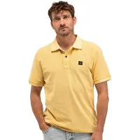 Butcher of Blue polo geel 2-knoops