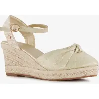 Blue Box dames espadrilles goud beige maat 36