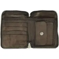 Campomaggi Portemonnee Leer 10 cm grigio