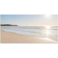 PosterMonkey Poster 150x75 cm - Zee - Zon - Zand - Posters - Kamer decoratie - Wanddecoratie woonkamer - Muurdecoratie slaapkamer