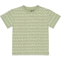 LEVV Little T-shirt groen Jongens Stretchkatoen Ronde hals All over print - maat 134
