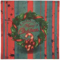 Clayre & Eef Servetten Papier Set van 20 33x33 cm Rood Papier