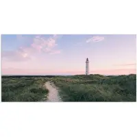 PosterMonkey Poster 120x60 cm - Vuurtoren - Duinlandschap - Zee - Posters - Kamer decoratie - Wanddecoratie woonkamer - Muurdecoratie slaapkamer