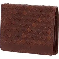 Mano Don Luca Portemonnee Leer 10 cm cognac