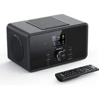 Majority Bard - Stereo 2.1 radio - Internetradio DAB+ FM Bluetooth USB Spotify - Zwart