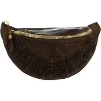 Campomaggi Leren Gordeltas Waist Bag Verde Militare Groene
