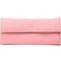Esquire Leren Portemonnee Viktoria Ladies Long Wallet Apricot Blush Roze