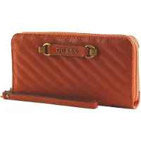 GUESS Portemonnee Sela SLG Zip Around Ginger Oranje