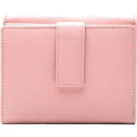 Esquire Leren Portemonnee Viktoria Wallet With Flap Apricot Blush Roze