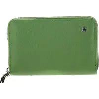 Abro Leren Portemonnee Leather Ariete Zip Wallet Lime Groene
