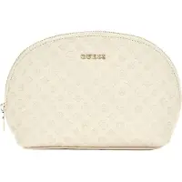 GUESS Utensil zak Dome Cosmetic Pouch Ivory Crème