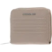 Mandarina Duck Leren Portemonnee I-Con Zip Wallet Warm Taupe