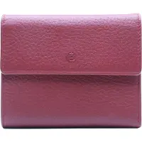 Esquire Leer portemonnee Deer Cardsafe Wallet Red donkerrood