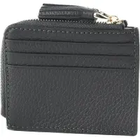 Coccinelle Leren Kaarthoes Tassel Credit Card Holder Ardesia Donkergrijs