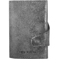 Tru Virtu Click & Slide creditcard etui RFID leer 6,5 cm silvergrey-silv